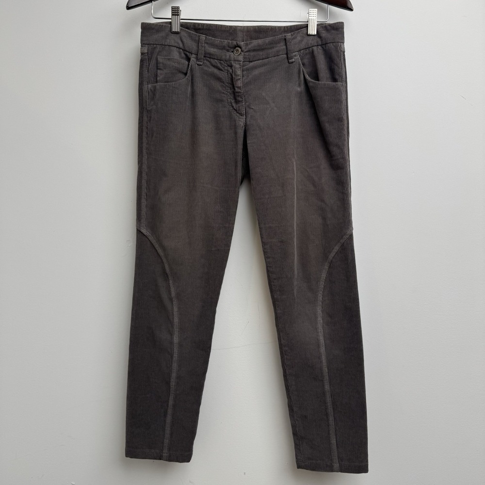 Brunello Cucinelli Corduroy Pants 6 Cotton Gunex Italy Made Jeans Lux Womens